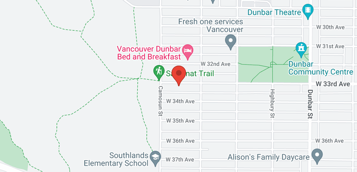 map of 4056 W 33RD AVENUE
